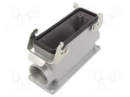 Enclosure: for HDC connectors; C146; size E24; with double latch
