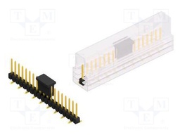 Connector: pin strips; pin header; male; PIN: 19; 2.54mm; SMT; 1x19
