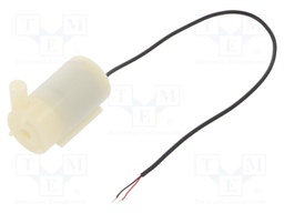 3÷5VDC; 200mA; Motor: DC; Kind: water pump; 1.5l/min; 7.5mm