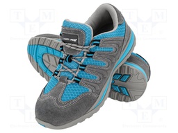 Shoes; Size: 36; grey-blue; knitwear,chamois; Safety cat: S1