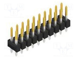 Connector: pin strips; pin header; male; PIN: 20; 2.54mm; THT; 2x10