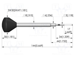Tool: mounting tool; 3mm; SW-GKS