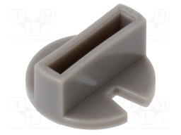 Knob; Ø9.4x4.3mm; grey