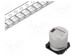 ALUMINUM ELECTROLYTIC CAPACITOR, 470UF, 16V, 20%, SMD