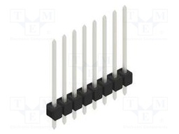 Connector: pin strips; pin header; male; PIN: 8; 2.54mm; THT; 1x8