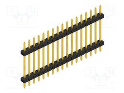 Connector: pin strips; pin header; male; PIN: 17; 2mm; THT; 1x17