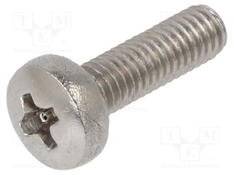 Screw; M3x10; Head: button; Phillips; PH1; A2 stainless steel