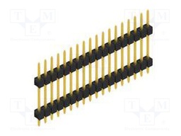 Connector: pin strips; pin header; male; PIN: 18; 2.54mm; THT; 1x18