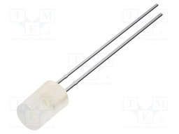 LED; white; 5mm; 150mcd; 100°; Front: flat; 2.8÷3.4VDC; No.of term: 2