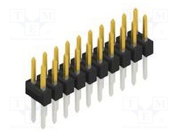 Connector: pin strips; pin header; male; PIN: 20; 2.54mm; THT; 2x10
