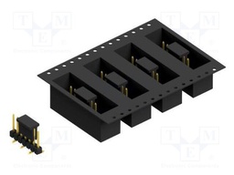 Connector: pin strips; pin header; male; PIN: 7; 2.54mm; SMT; 1x7