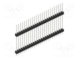 Connector: pin strips; pin header; male; PIN: 24; 2.54mm; THT; 1x24