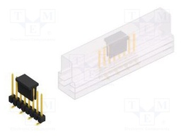Connector: pin strips; pin header; male; PIN: 8; 2.54mm; SMT; 1x8