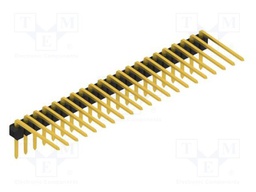 Connector: pin strips; pin header; male; PIN: 21; 2.54mm; THT; 1x21