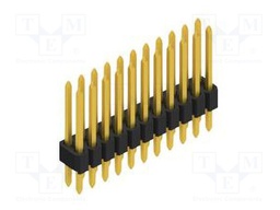 Connector: pin strips; pin header; male; PIN: 22; 1.27mm; THT; 2x11