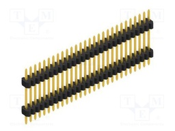 Connector: pin strips; pin header; male; PIN: 28; 1.27mm; THT; 1x28