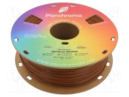 Filament: PLA; 1.75mm; metallic bronze; 190÷230°C; 1kg; Panchroma™