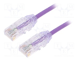 Patch cord; TX6-28™,U/UTP; 6; stranded; Cu; LSZH; violet; Len: 3m