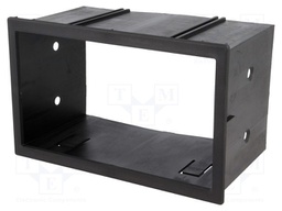 Radio mounting frame; Seat,VW; 2 DIN; black
