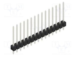 Connector: pin strips; pin header; male; PIN: 15; 2.54mm; THT; 1x15