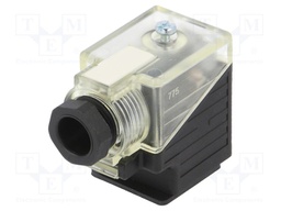 Plug; Type: with LED,with RC filter; PIN: 3; 18mm; female; 2A; 24V