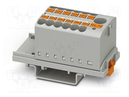 Splice terminal: rail; 24A; 690V; push-in; PA; 0.14÷4mm2; W: 28.6mm