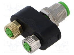 Adapter; M12,M8; PIN: 3,4; 60VDC; 50VAC; 4A; 7000; IP67; -30÷85°C