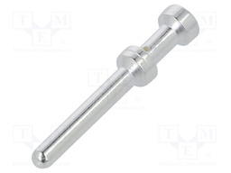 Contact; Size: 2,5mm; male; 1mm2; CEM/DEM,HEE; silver plated; 16A