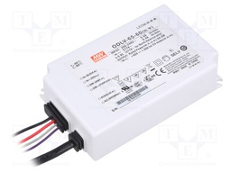 Power supply: switched-mode; LED; 65W; 60VDC; 1.08A; 180÷295VAC