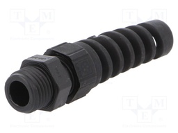 Cable gland; with strain relief; PG7; IP68; Mat: polyamide; black