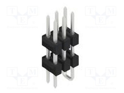 Connector: pin strips; pin header; male; PIN: 6; 2.54mm; SMT; 2x3