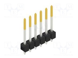 Connector: pin strips; pin header; male; PIN: 6; 2.54mm; THT; 1x6