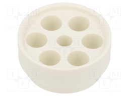 Insert for gland; Size: M63,PG48; Holes no: 6; 12mm