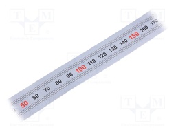 Ruler; figures horizontally arranged,self-adhesive; W: 11mm