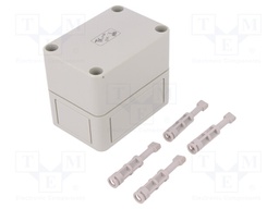 Enclosure: multipurpose; X: 65mm; Y: 94mm; Z: 81mm; TK PS; grey; IP66