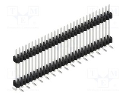 Connector: pin strips; pin header; male; PIN: 30; 1.27mm; SMT; 1x30