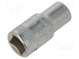 Socket; 12-angles,socket spanner; 5.5mm; 1/4"; steel; 40D; L: 23mm