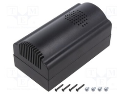 Enclosure: for alarms; X: 85mm; Y: 85mm; Z: 35.5mm; ABS; black