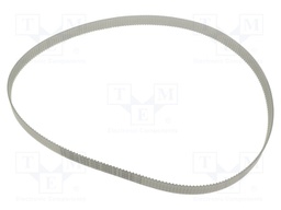 Timing belt; T2.5; W: 12mm; H: 1.3mm; Lw: 650mm; Tooth height: 0.7mm