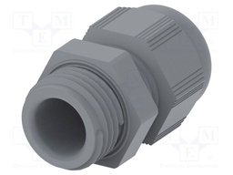 Cable gland; without nut; M16; 1.5; IP68; Mat: polyamide; grey
