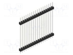 Connector: pin strips; pin header; male; PIN: 18; 2.54mm; THT; 1x18