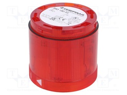 Signaller: lighting; red; 24VDC; IP54; Ø70x66mm; KombiSIGN 70