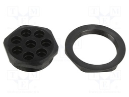 Multigate grommet; polycarbonate; Holes no: 8; -20÷100°C; UL94V-2
