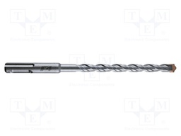 Drill bit; for concrete; Ø: 6mm; L: 450mm; metal; cemented carbide