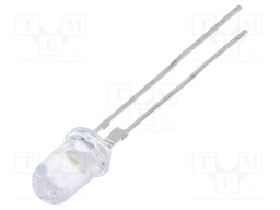 LED; 5mm; white cold; 30000÷40000(typ)-50000mcd; 15°; 2000pcs.