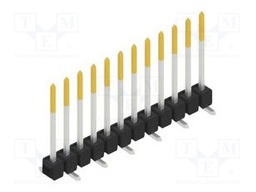 Connector: pin strips; pin header; male; PIN: 12; 2.54mm; SMT; 1x12