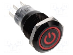 Switch: vandal resistant; Pos: 2; on panel