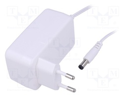Power supply: switched-mode; 12VDC; 2A; Out: 5,5/2,1; 24W; Plug: EU
