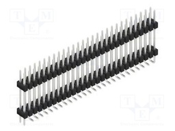 Connector: pin strips; pin header; male; PIN: 56; 2.54mm; SMT; 2x28