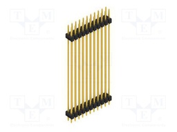 Connector: pin strips; pin header; male; PIN: 22; 2.54mm; THT; 2x11